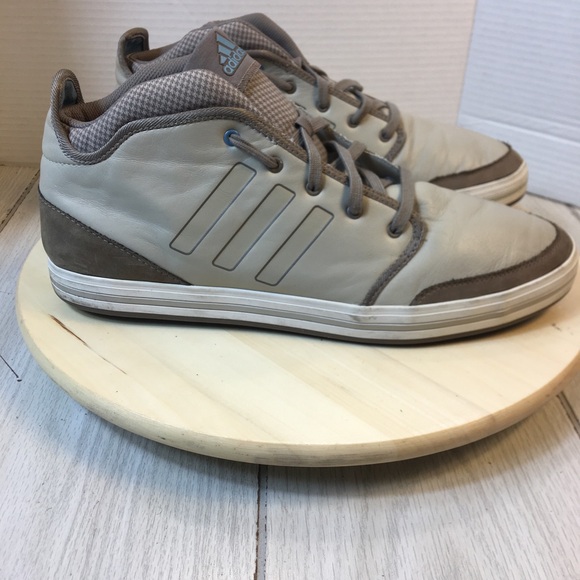 Adidas Beige Stripe Sneakers Athletic Shoes Men Size G12296